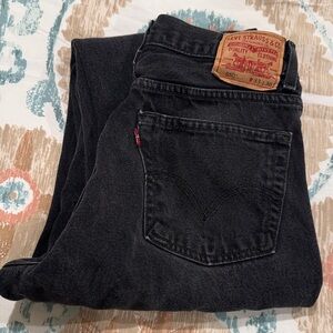 Classic 501 Levi’s Black Relaxed Fit Men's Jeans